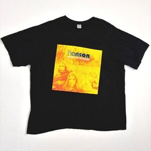 Hanson Middle of Nowhere Album Cover Graphic T-Shirt Black XXL 90s Pop Rock